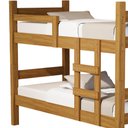 Ver imagem 6 de Beliche Solteiro Leticia com Cama Auxiliar Mili Mdf 199x95 Cm Nature Decmade