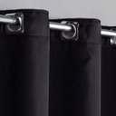 Ver imagem 2 de Cortina Cetim 2,80m X 1,60m Seda Elegante Luxo Sala Quarto Apartamento Tecido Brilho Preto