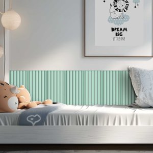 Cabeceira Estofada Ripado Verde Menta 20x40