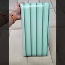 Ver imagem 4 de Cabeceira Estofada Ripado Verde Menta 20x40