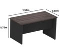 Ver imagem 2 de Mesa reta pé painel cor London sem gavetas 1,50×0,60×0,75 Maranello 25mm