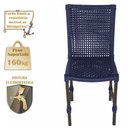 Ver imagem 4 de Jogo 6 Cadeiras Corda Náutica e Mesa Retangular Ripada 2,00m Azul