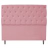 Cabeceira Estofada Liverpool 140 cm Casal Suede Rosa Bebê - Amarena Móveis - 1