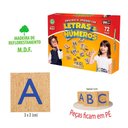 Ver imagem 2 de Jogo Educativo - Madeira - Letras e Números - 72 Peças - Pais e Filhos