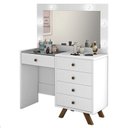 Ver imagem 2 de Penteadeira Camarim Luna com Banqueta Branco – Luapa Móveis