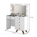 Ver imagem 3 de Penteadeira Camarim Luna com Banqueta Branco – Luapa Móveis