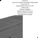 Ver imagem 2 de Calçadeira Baú Sapateira 160cm Ayla Suede Tampo Reto