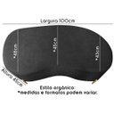 Ver imagem 4 de Puff Recamier Orgânico Maitê 1mt Quarto Loja Bouclê Preto
