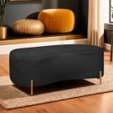 Ver imagem 3 de Puff Recamier Orgânico Maitê 1mt Quarto Loja Bouclê Preto