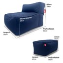 Ver imagem 3 de Kit Duplo Puff Brisa com Apoio Conforto Áreas Externas Good Pufes Poltrona Enchimento Perolas Eps
