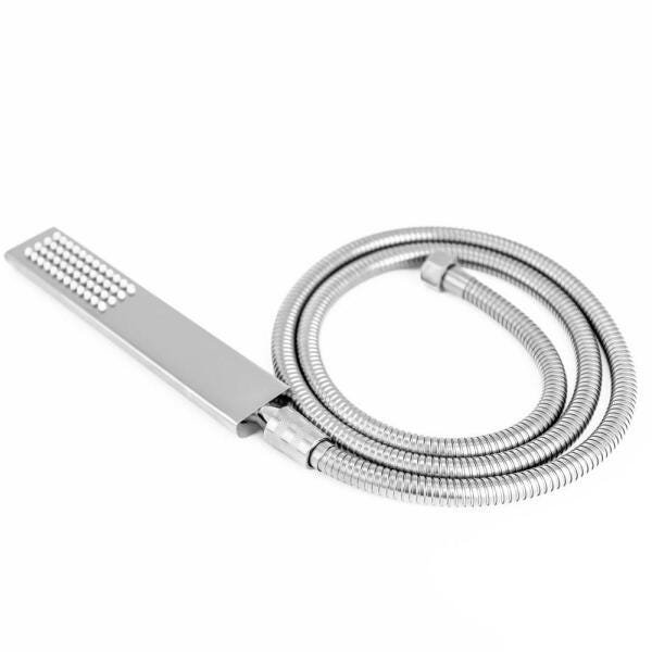 Ducha De Inox Quadrada 20X20 Cm Com Chuveirinho - Cromada - 7