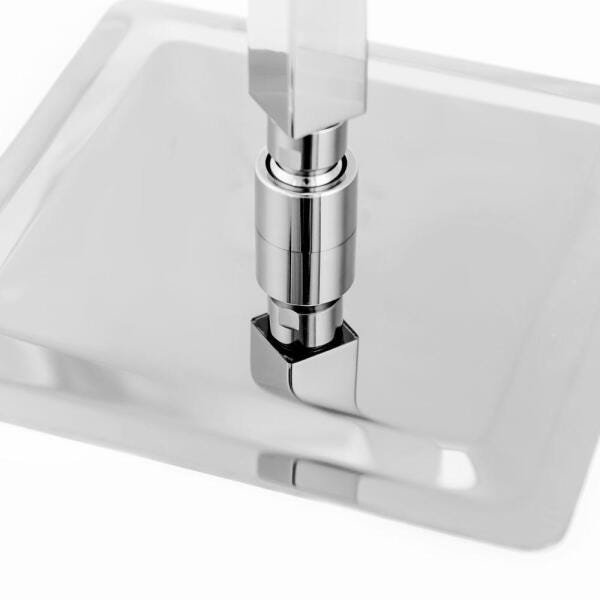 Ducha De Inox Quadrada 20X20 Cm Com Chuveirinho - Cromada - 4