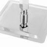 Ducha De Inox Quadrada 20X20 Cm Com Chuveirinho - Cromada - 4