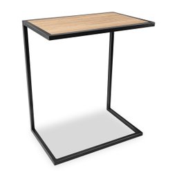 Mesa de Apoio Lateral para Sofá Belfast Preto e Jade - 1