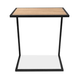 Mesa de Apoio Lateral para Sofá Belfast Preto e Jade - 3