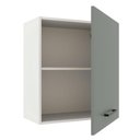 Ver imagem 3 de Armário de Cozinha Aéreo 60 cm 1 Porta Branco/Cinza Agata Madesa