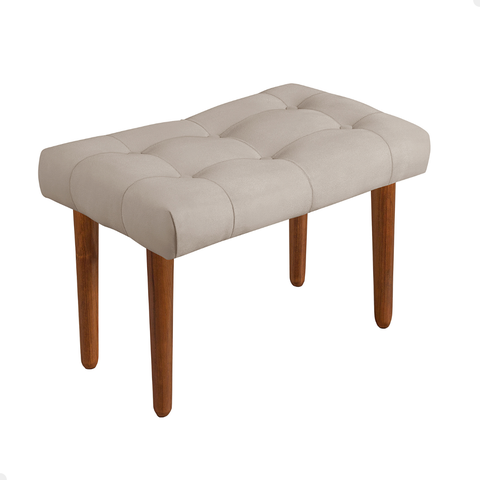 Puff Estofado Banqueta Apoio para Pé Luxo para Quarto Closet Sala Penteadeira