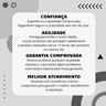 Puff Estofado Banqueta Apoio para Pé Luxo para Quarto Closet Sala Penteadeira - 5