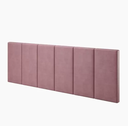 Ver imagem 1 de Cabeceira Elegante para Cama Box 200cm Rosa Suede