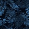 Papel de Parede fundo vector tropical exótico com plantas e flores havaianas. índigo tropical com fo - 1