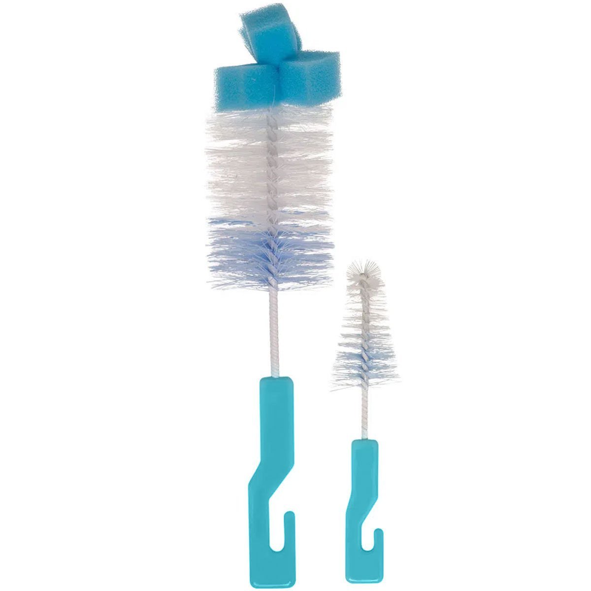 Kit Escova para Limpar Mamadeira com Esponja e Escova para Limpeza de Bico Buba Azul - 1