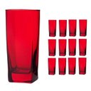 Ver imagem 1 de Copo Vidro 320Ml (Suco, Água) Bali Kit Com 12 Vermelho