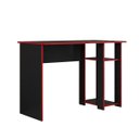 Ver imagem 6 de Mesa Gamer Slim para Escritório 108 cm Peternella: Preto Fosco/Vermelho
