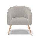 Ver imagem 5 de Poltrona Decorativa Pé Palito Natural Stella Bouclê Cinza D03 - D'Rossi