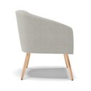 Ver imagem 6 de Poltrona Decorativa Pé Palito Natural Stella Bouclê Cinza D03 - D'Rossi