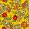 Papel de Parede Adesivo Caveira Mexicana Amarelo Teen 10m - 1