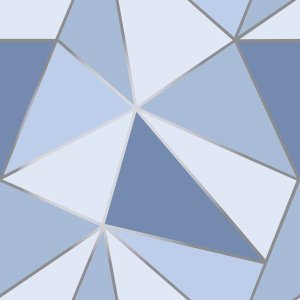 Papel de Parede Adesivo Zara Azul Diamante Quarto Sala 12m