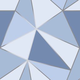Papel De Parede Adesivo Zara Azul Diamante Quarto Sala 12m - 1