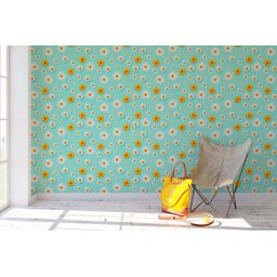 Papel Parede Adesivo Floral Margarida Girassol Cozinha 3m - 2