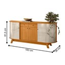 Ver imagem 4 de Conjunto Verona C- Cristaleira Nina Cinamomo-off-white