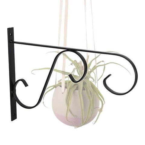 Suporte Gancho Mão Francesa para Vasos Flores Gastrobel - Preto