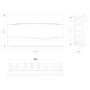 Ver imagem 2 de Quadro de Distribuição de Embutir 18 Din ou 12 Nema Tramontina com Porta Transparente Tramontina