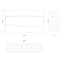 Ver imagem 3 de Quadro de Distribuição de Embutir 18 Din ou 12 Nema Tramontina com Porta Transparente Tramontina