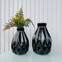 Ver imagem 4 de Dupla vaso centro de mesa preto geométrico 3D com planta