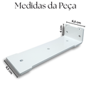 Ver imagem 2 de Par de Suportes de Prateleira Invisível 20cm Aço Reforçado Mão Francesa Design Moderno