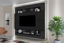 Ver imagem 1 de Painel para Tv 75" com Nicho e Prateleira Riviera 217 Preto - Luapa