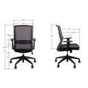 Ver imagem 5 de CADEIRA MARELLI IMPACT 2655B MESCLA PRETA COM ESTRUTURA PRETA