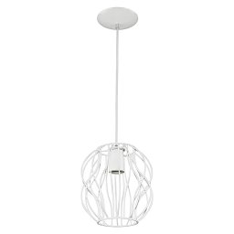 Lustre Pendente Esfera Capella Orion Branco Sala Quarto - 2