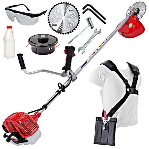 Roçadeira Profissional Nakashi L331M 32.6CC Motor TU 33 Mitsubishi Ideal Para Corte de Pastagens