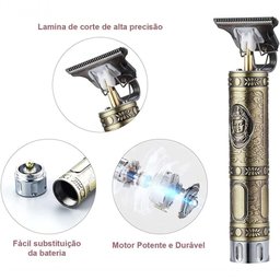 Máquina Acabamento Corte Cabelo Barba Profissional Q-2486 Buda - 4