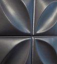 Ver imagem 4 de Kit 10 Placas Revestimento de Parede PVC 3d Alto Relevo Petalas Preto