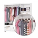 Ver imagem 6 de Guarda-roupa Solteiro Denver 6 Portas 6 Gavetas 22120 Branco - Carioca Móveis