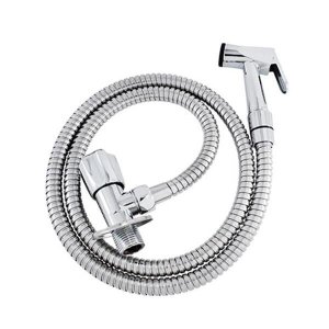 Ducha Higiênica Luxo Metal Cromado Acionamento 1,20M Rayco