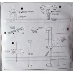 Ducha Barra Deslizante 1 Jato 60 Cm 1,5 M Aço N Chuveiro - 3