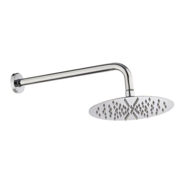 Ducha Eco Redonda De Inox 20 Cm Com Cano Inox 0136 - 2