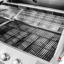 Ver imagem 5 de Churrasqueira a Gás de Embutir Concept Series 4 Queimadores para Bancada